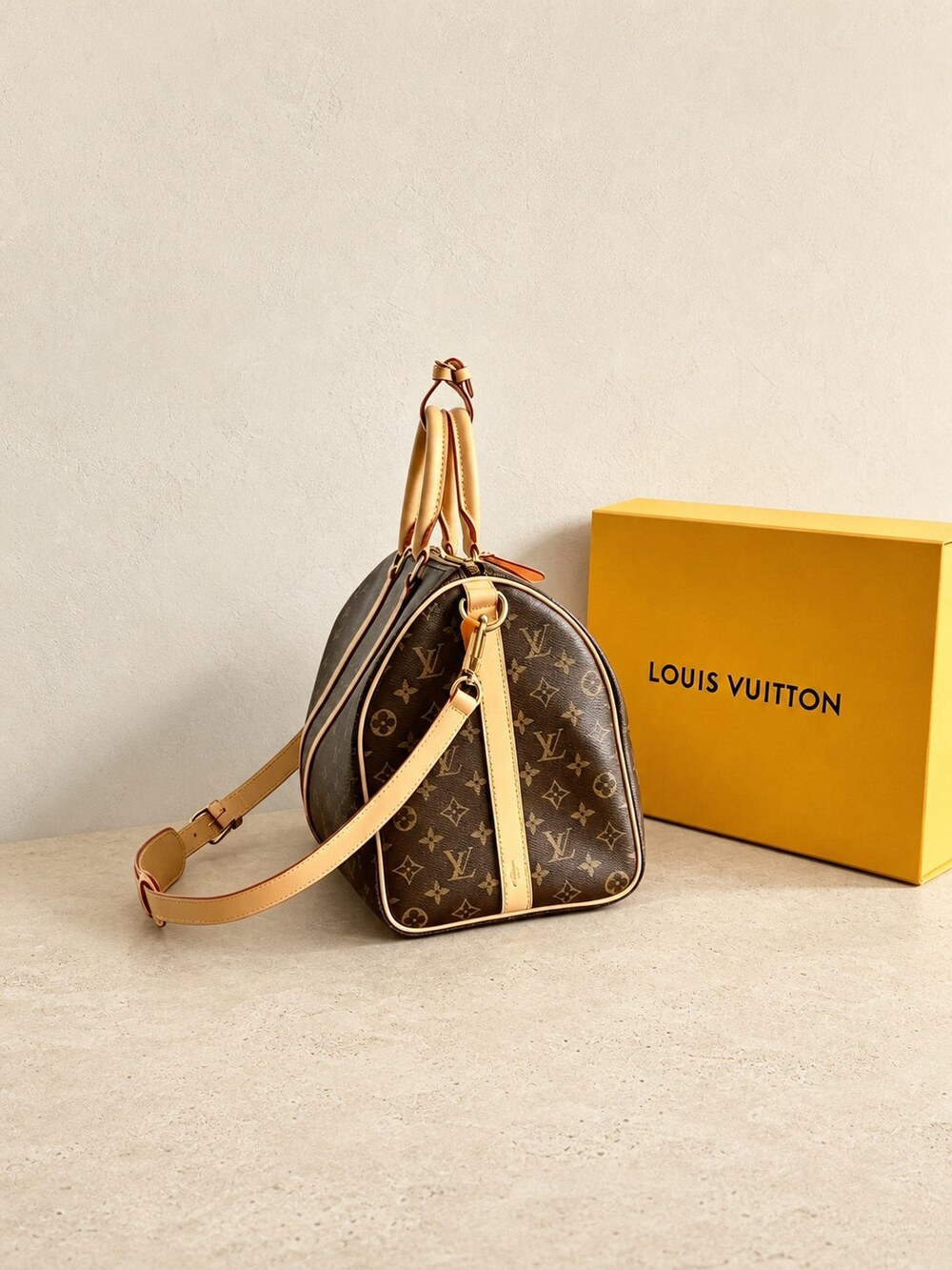 Louis Vuitton Keepall Bandouliere Monogram Canvas Travel Duffle - Picture 3 of 6